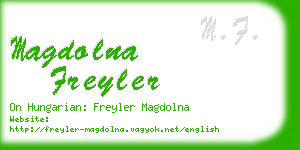 magdolna freyler business card